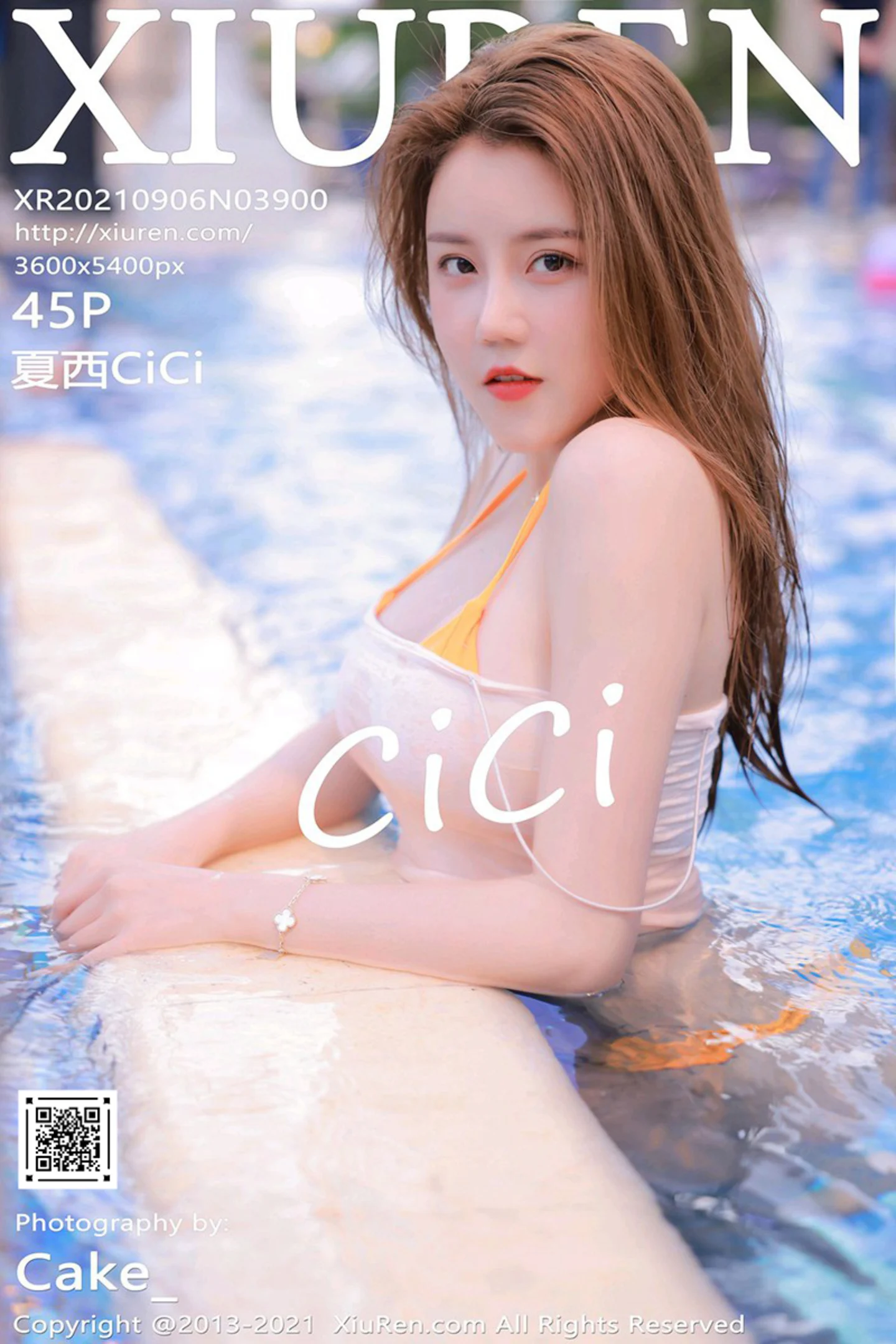 [XiuRen秀人网]No.3900_模特夏西CiCi澳门旅拍泳池性感比基尼秀完美身材湿身诱惑写真45P-秀人网 - XiuRen.Space